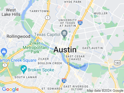 Map of Austin, Texas